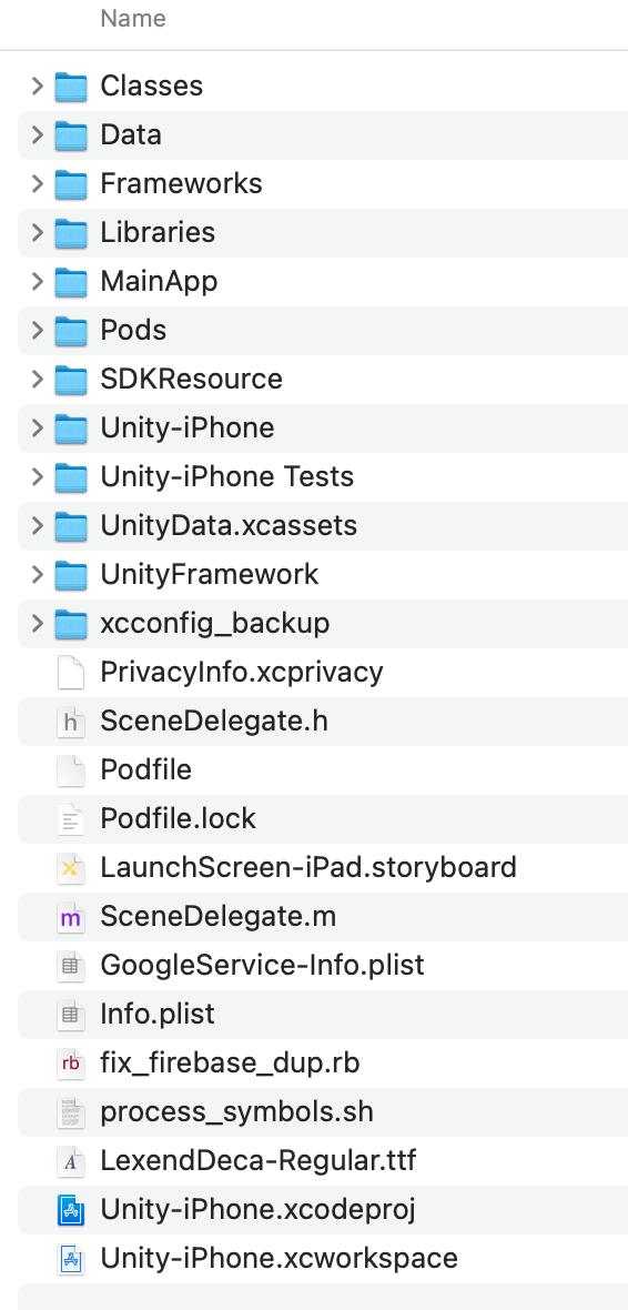 Unity folder structure